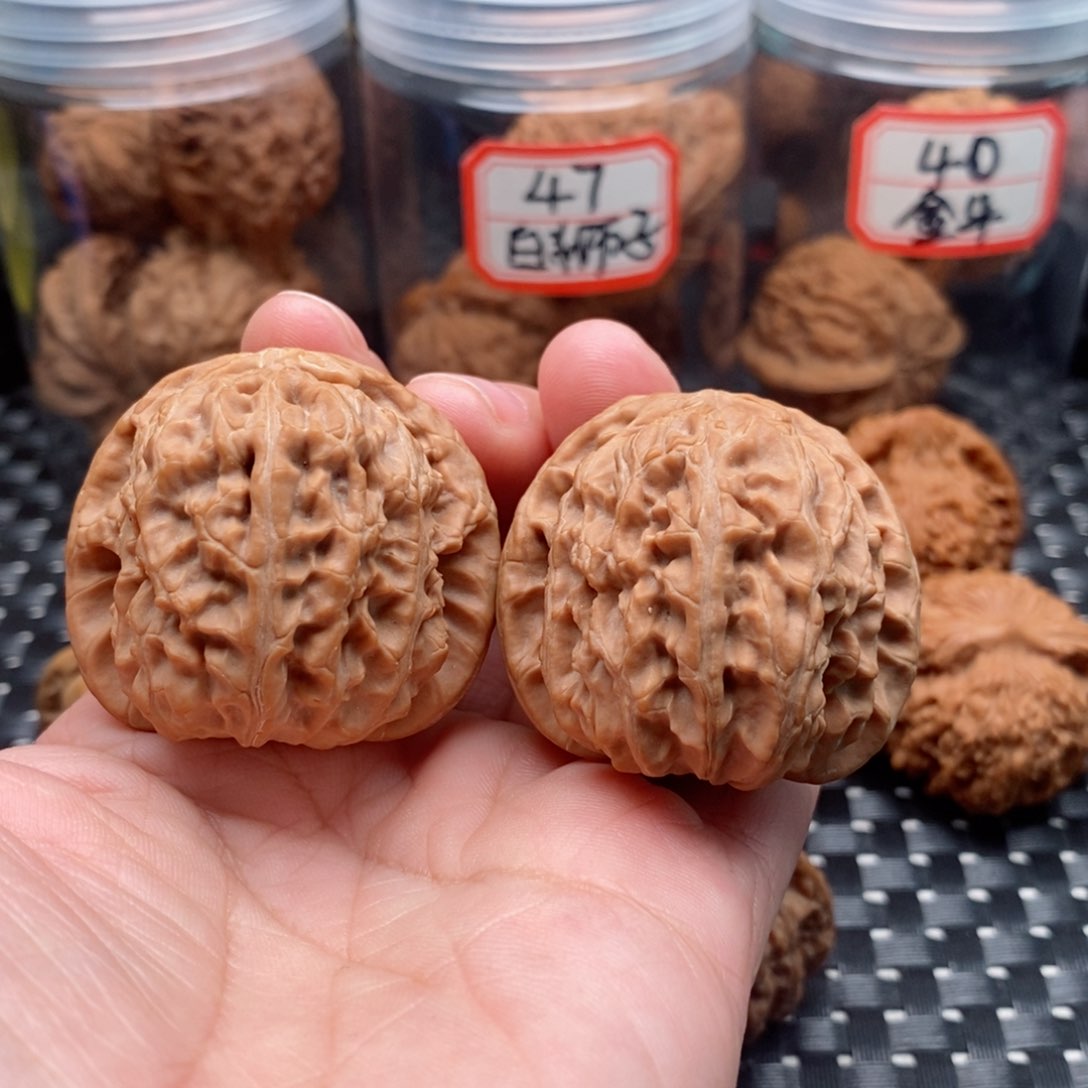 吊坠文玩核桃番****薯40白狮子磕尖