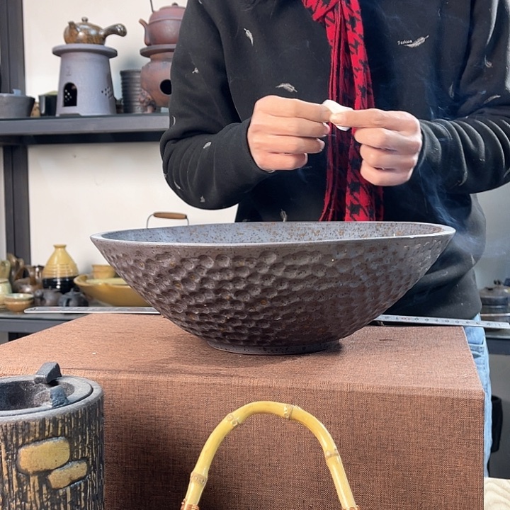 紫泥茶壶紫砂粗陶茶器