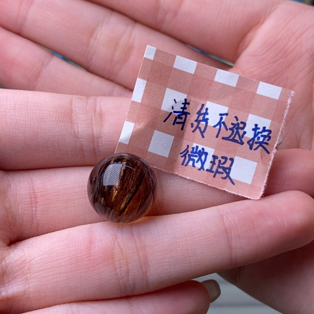无***箕水晶颈饰未镶嵌15mm