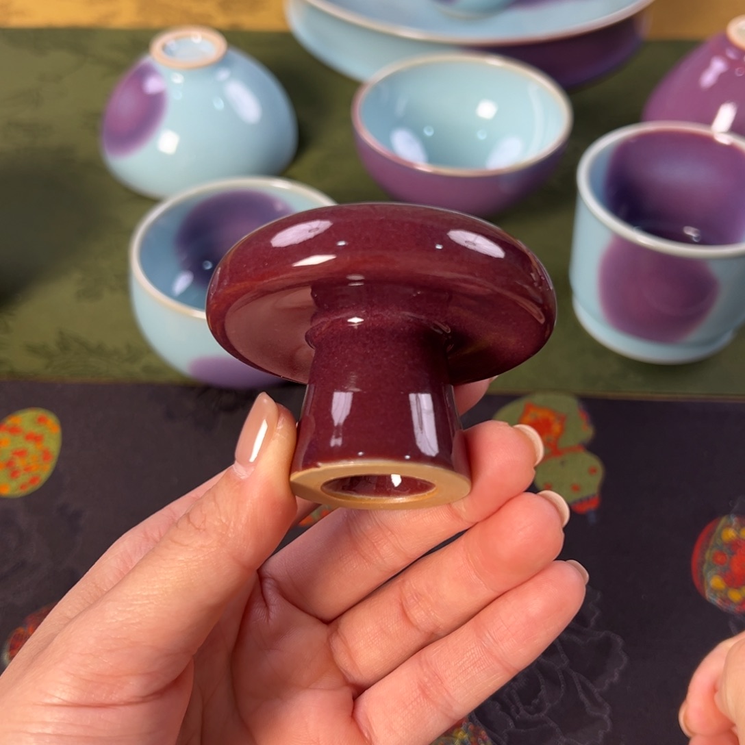 钧窑 盖置 全手工