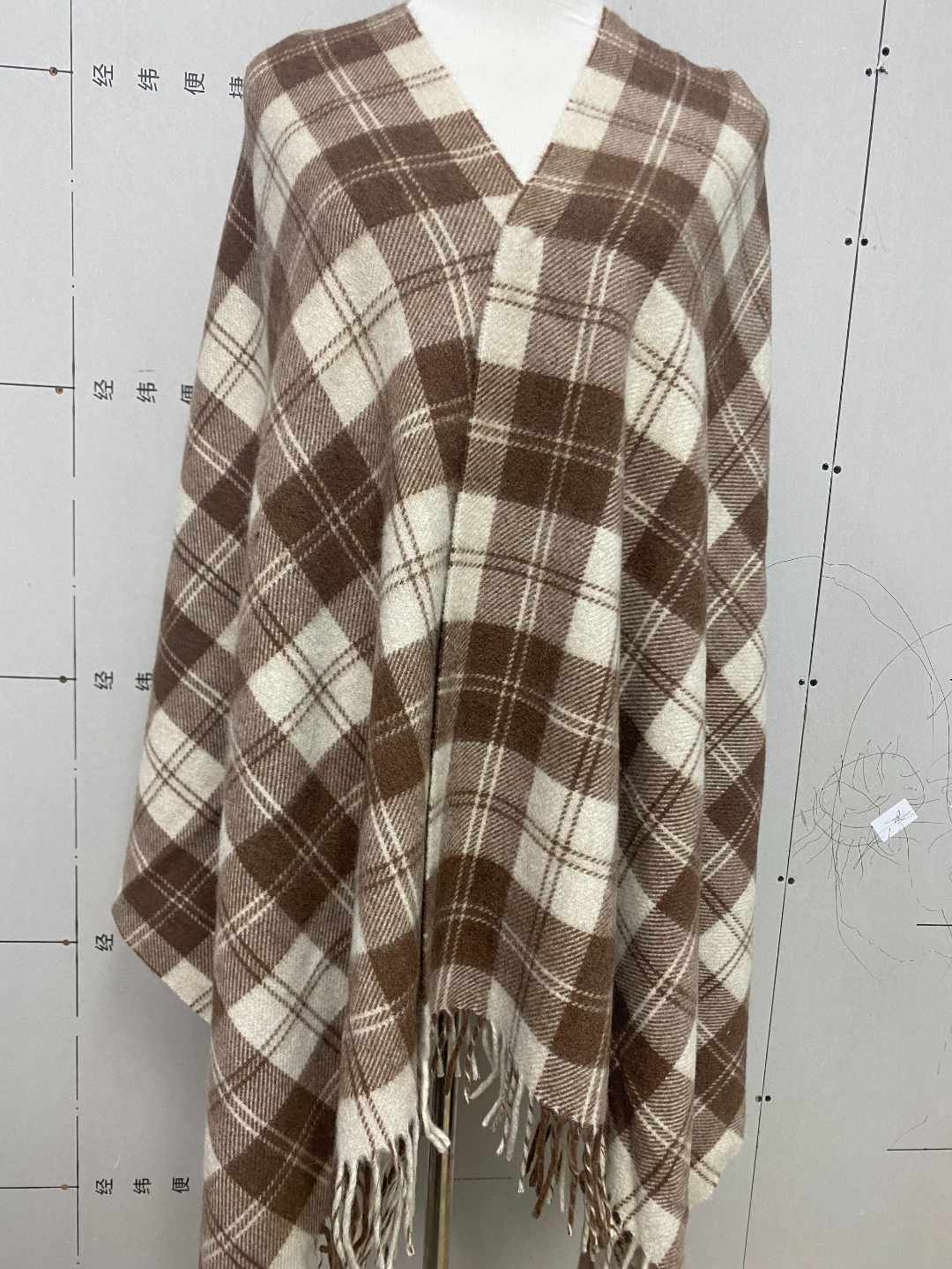 古着vintage羊毛围巾大披肩围脖秋冬季围巾百搭百搭时尚