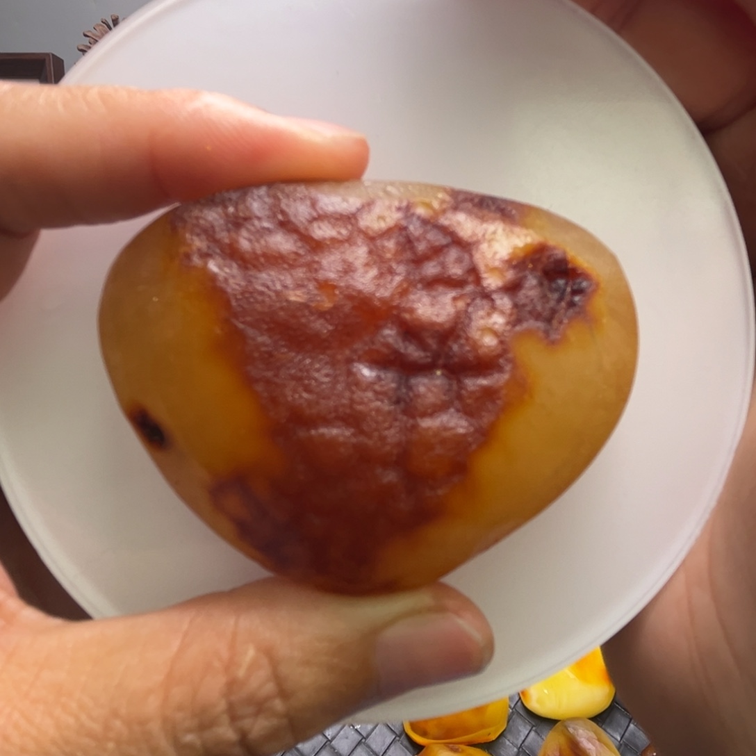 定制琥珀未镶嵌琥珀蜜蜡原石定制有瑕