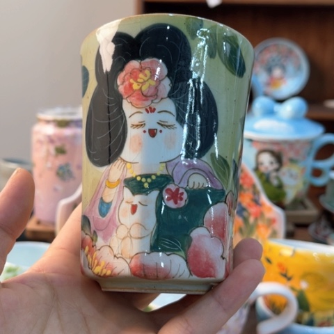 炉景德镇釉下手绘陶瓷 