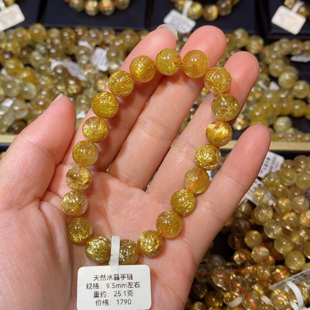 水晶手链未镶嵌脑***者手链9.5mm