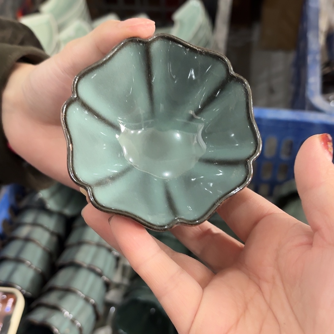 龙泉云间青瓷小米茶器