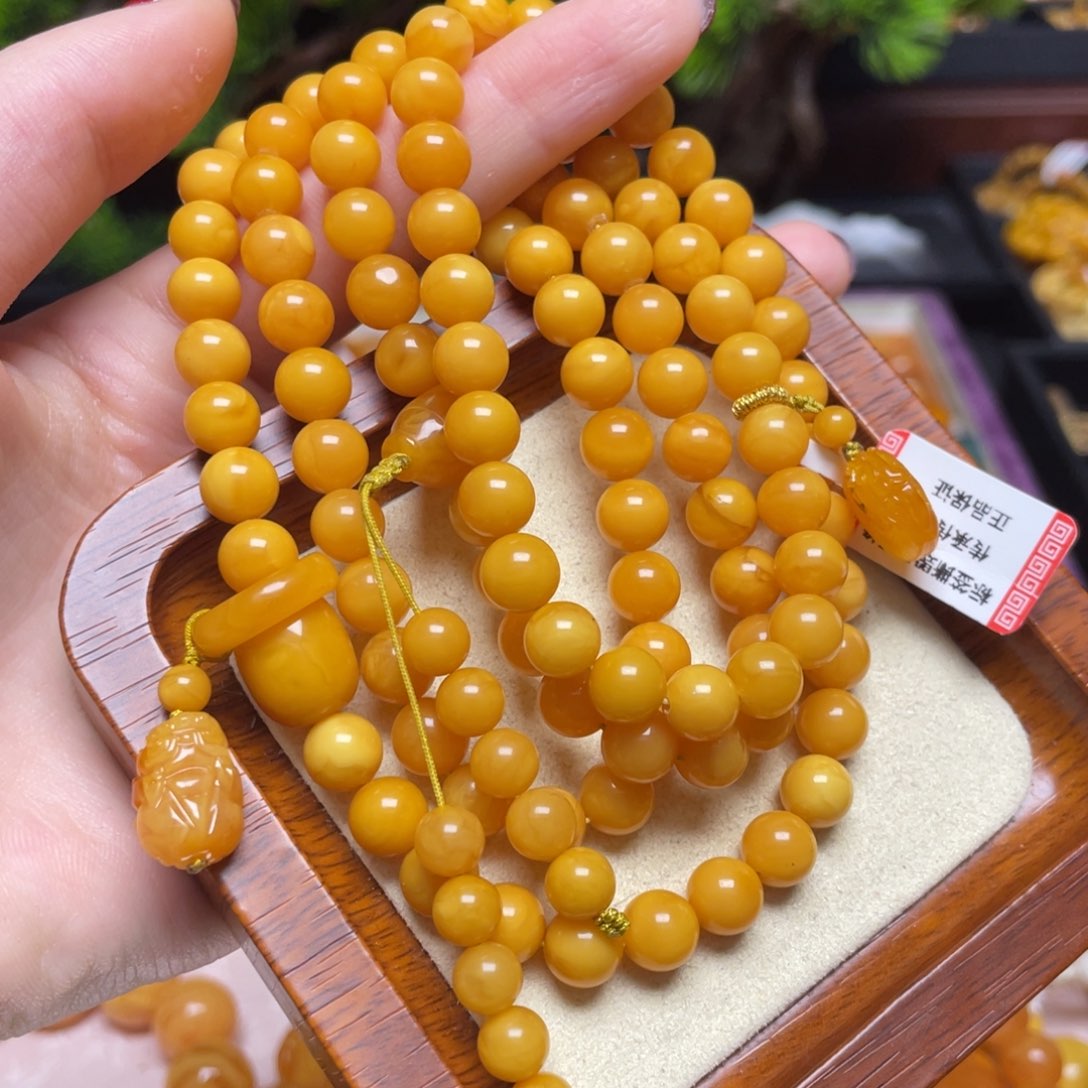 蜜蜡颈饰未镶嵌项链