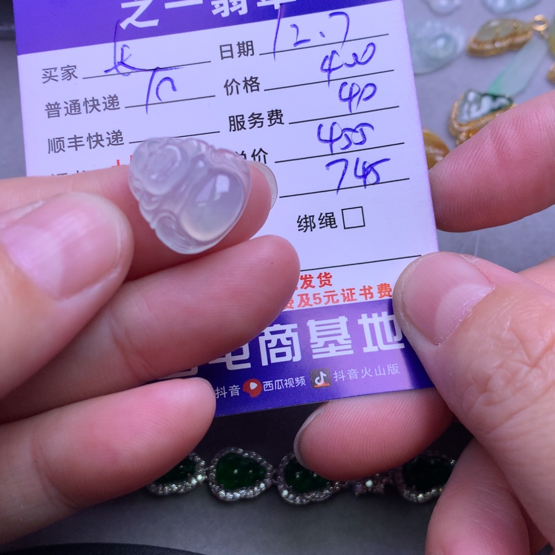 颈饰未镶嵌翡翠长**有