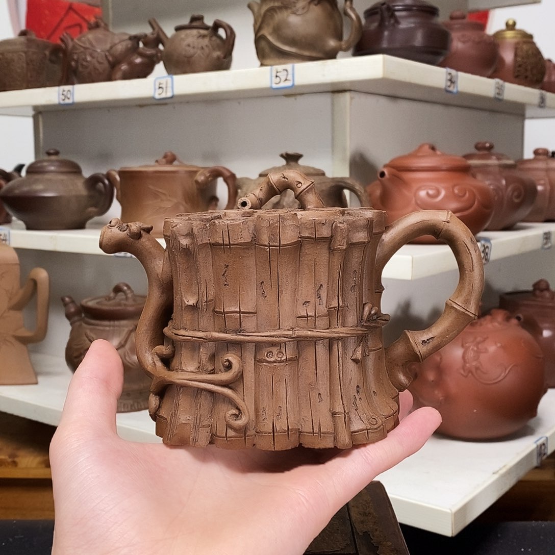 紫砂茶壶日***雨全手工制作