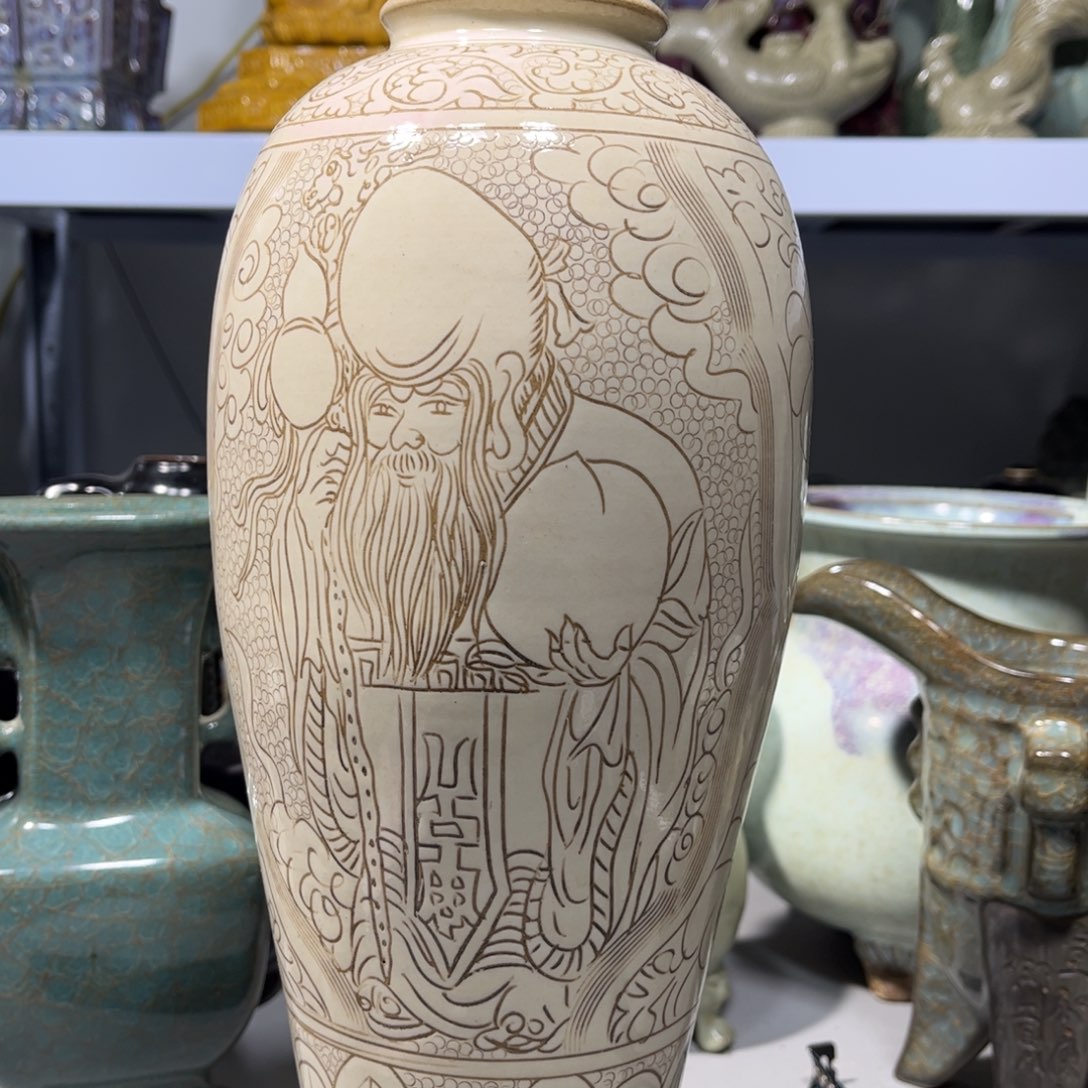 瓶圣*福磁州窑美观大方