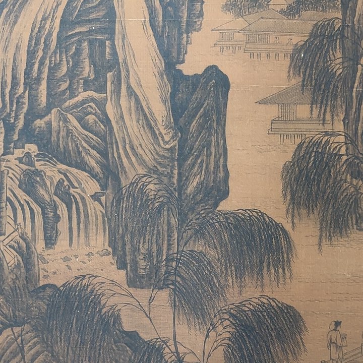 绘画张*玮山水作品，精品挂画