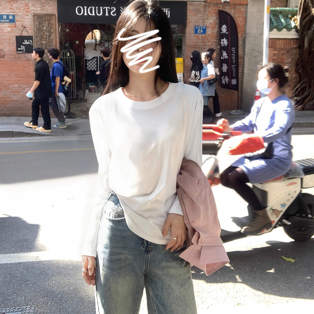 长袖T恤女百搭修身
