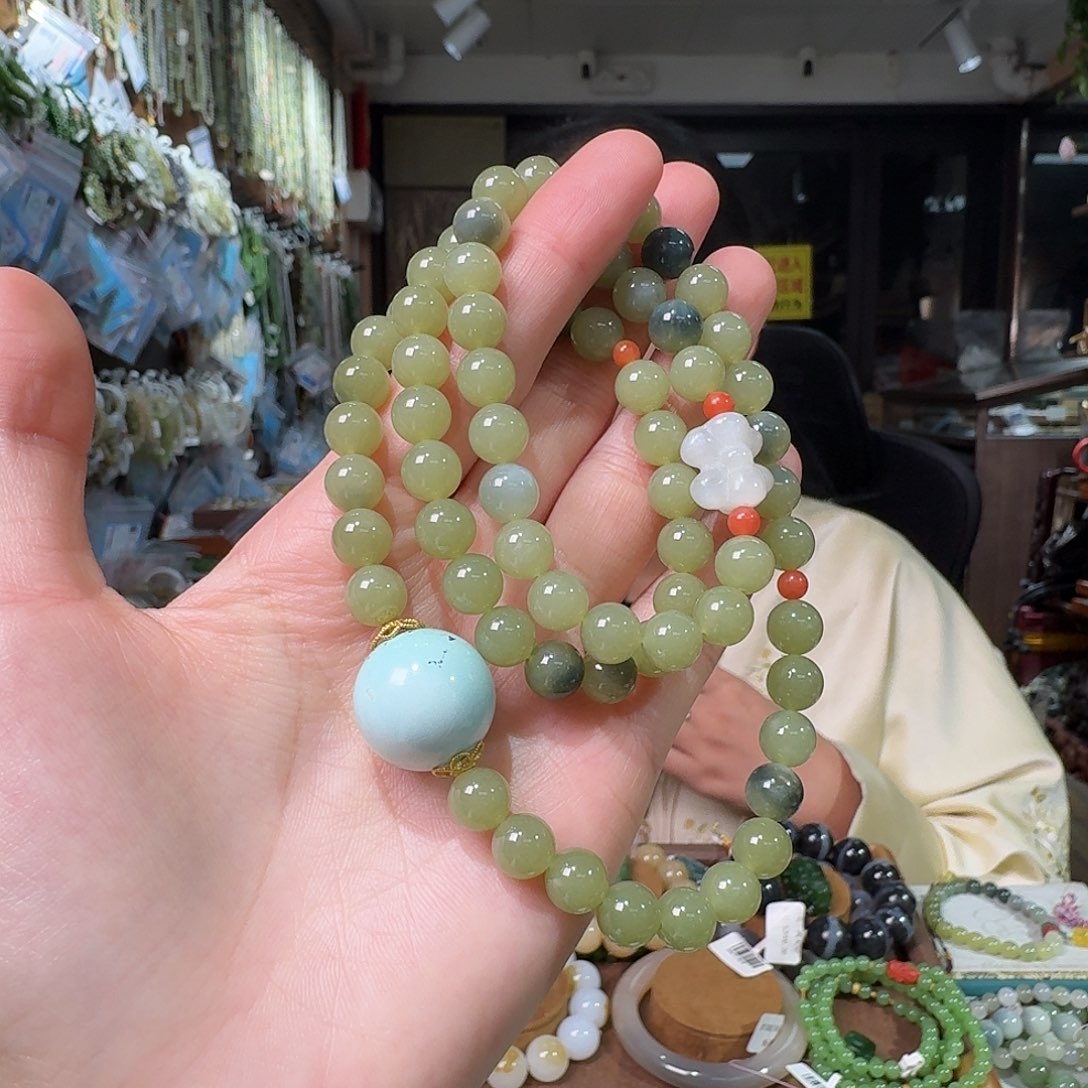 和田玉未镶嵌手链