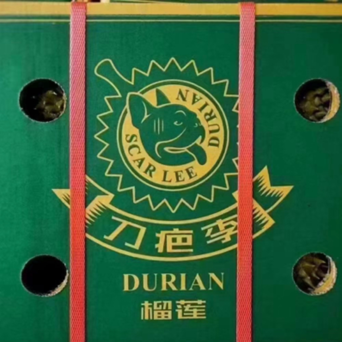 “刀疤李A果”泰国金枕鲜榴莲（核小）4-7斤金枕泰国