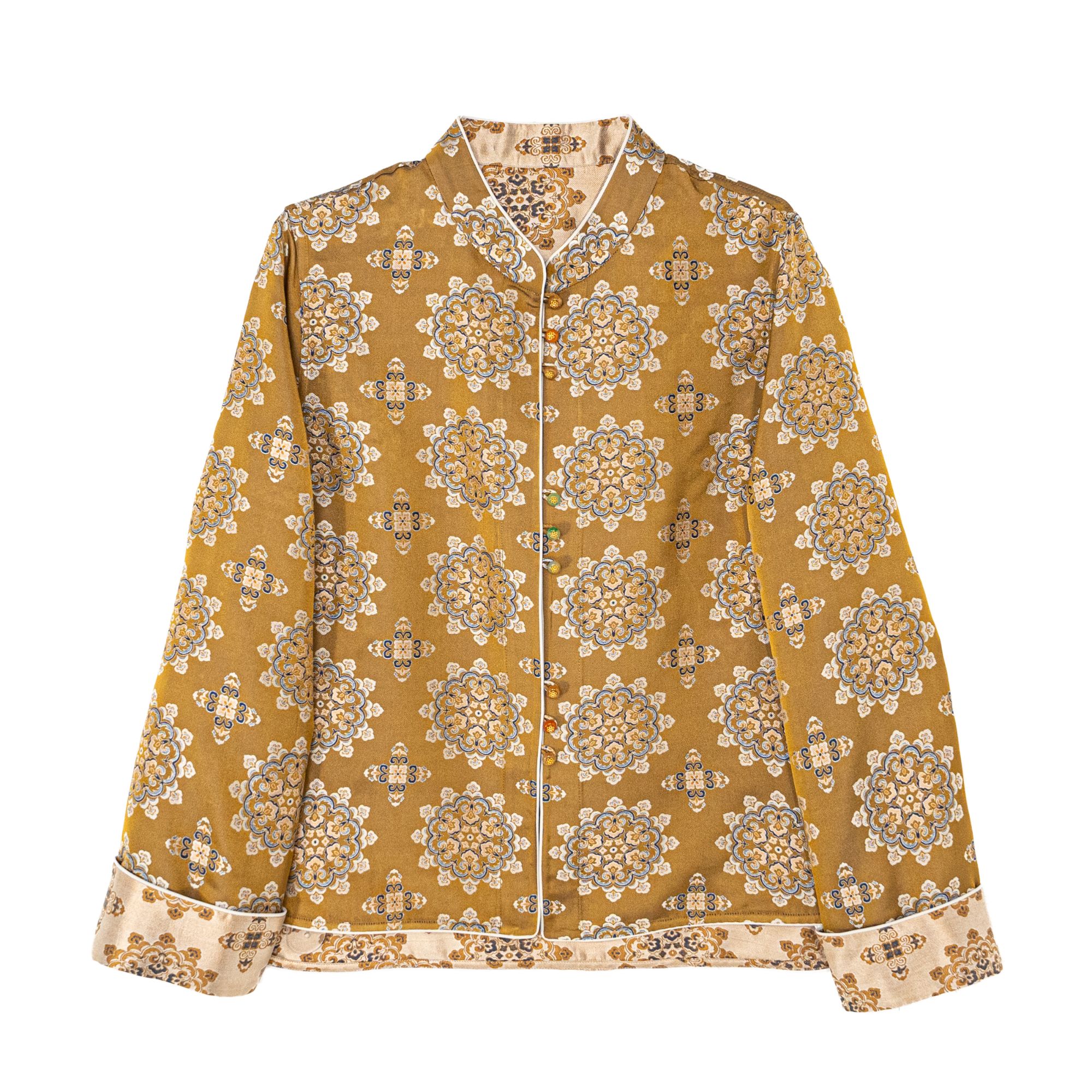 【海棠】新中式桑蚕丝中国风复古时尚气质百搭双面穿外套女25236