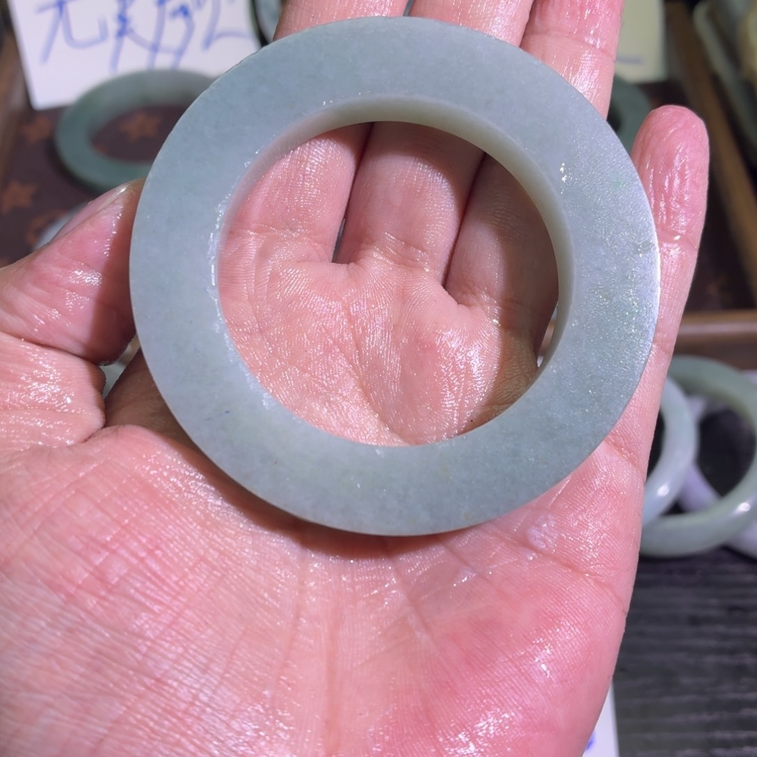 定制翡翠未镶嵌天然纹理随机，追求完美者慎拍