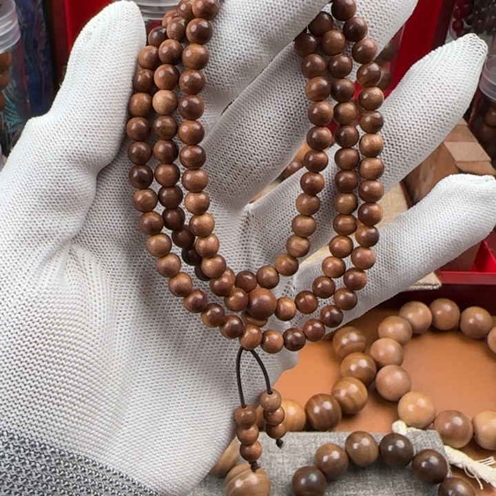 檀香木0.6多圈108奶香 沉水