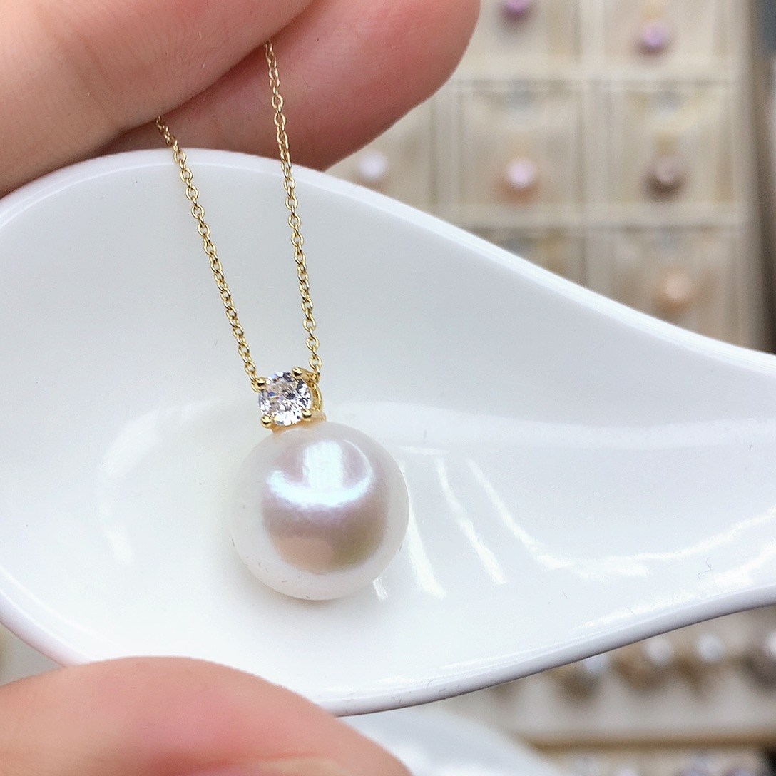 淡水珍珠颈饰合金