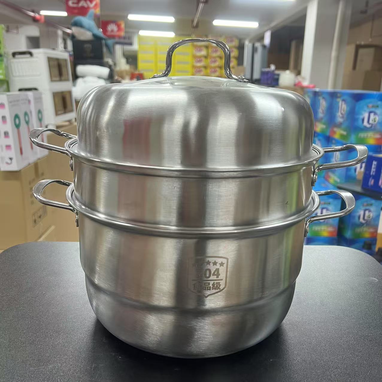 【粉丝福利】三层不锈钢蒸锅