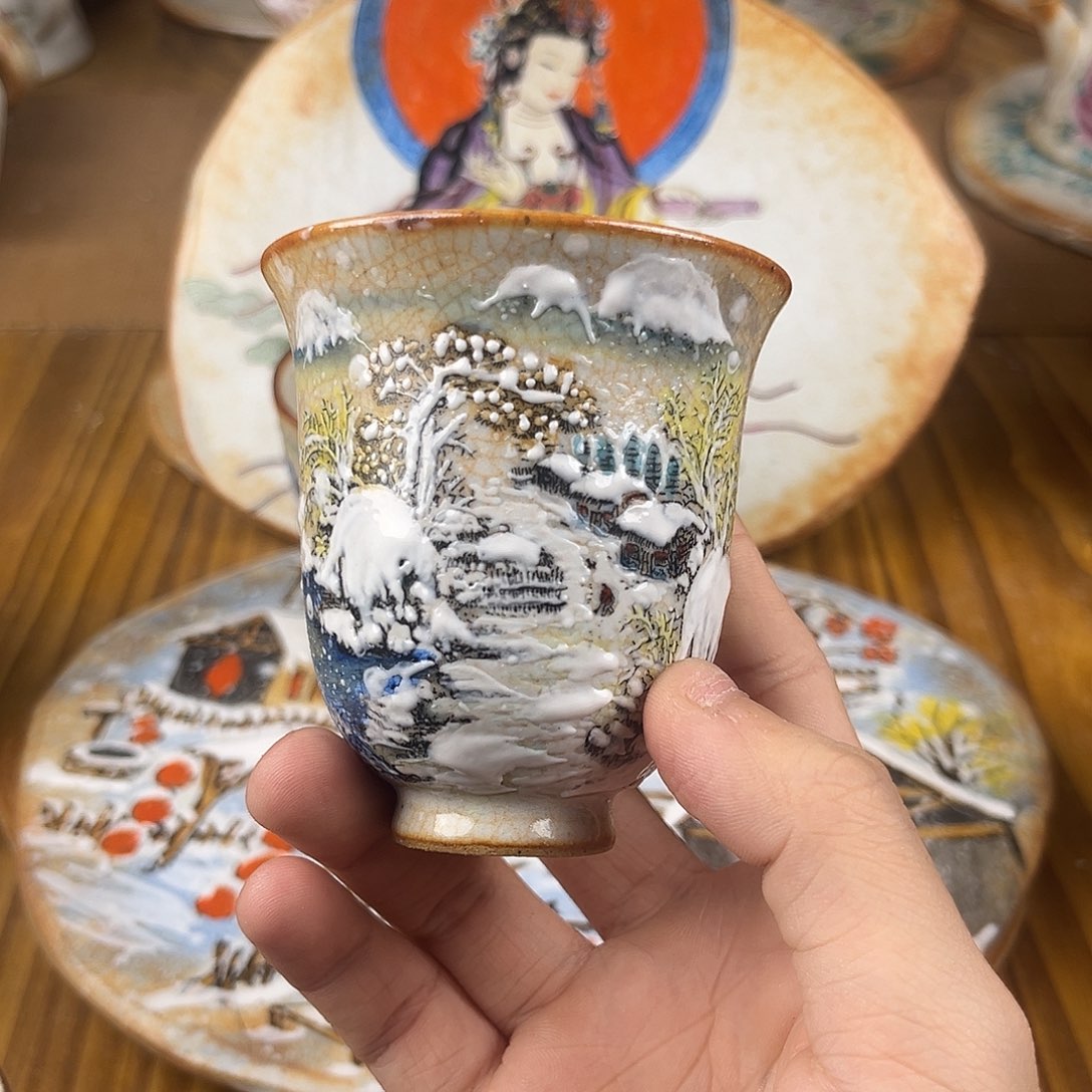 凯***文杯景德镇陶瓷手作