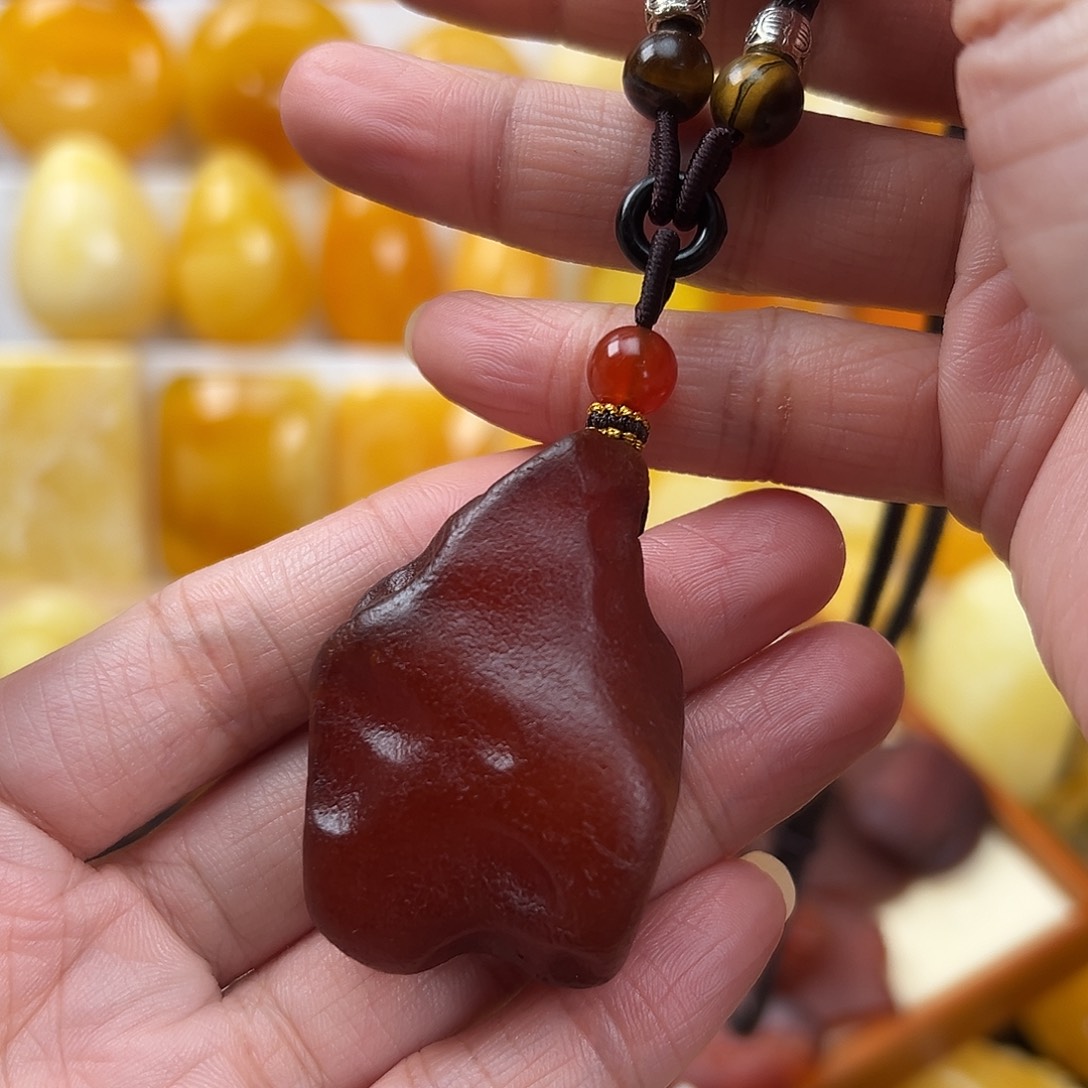 蜜蜡颈饰未镶嵌蜜蜡