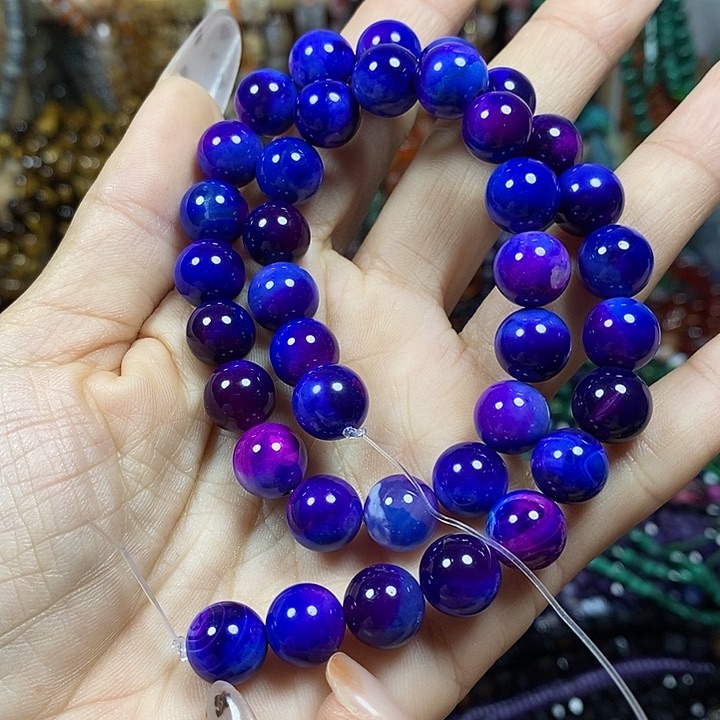 玛瑙/玉髓未镶嵌珠宝半成品地球玛瑙卡10mm