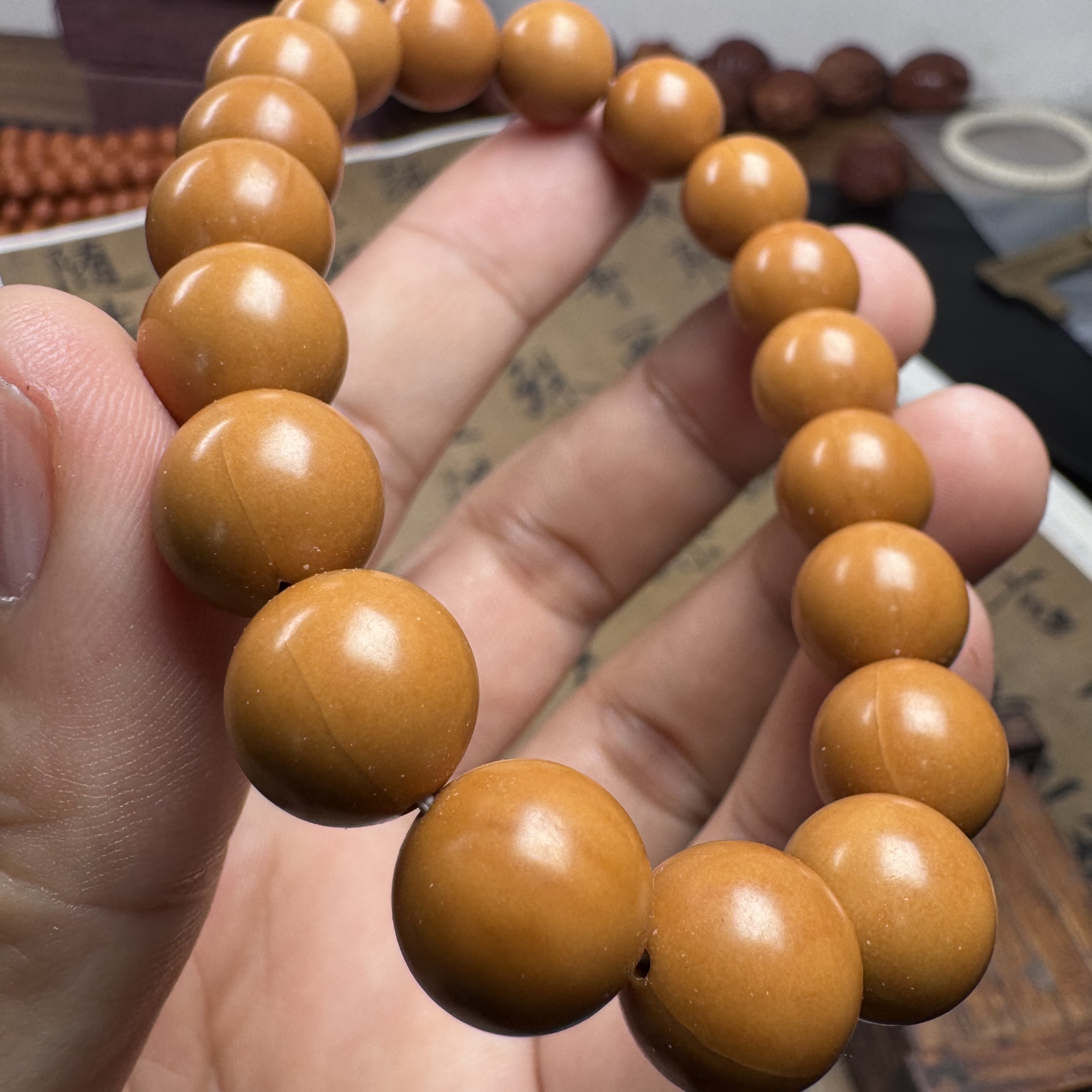 猴头核桃文玩猴头核雕精品雕刻猴头弹力小圆珠手串