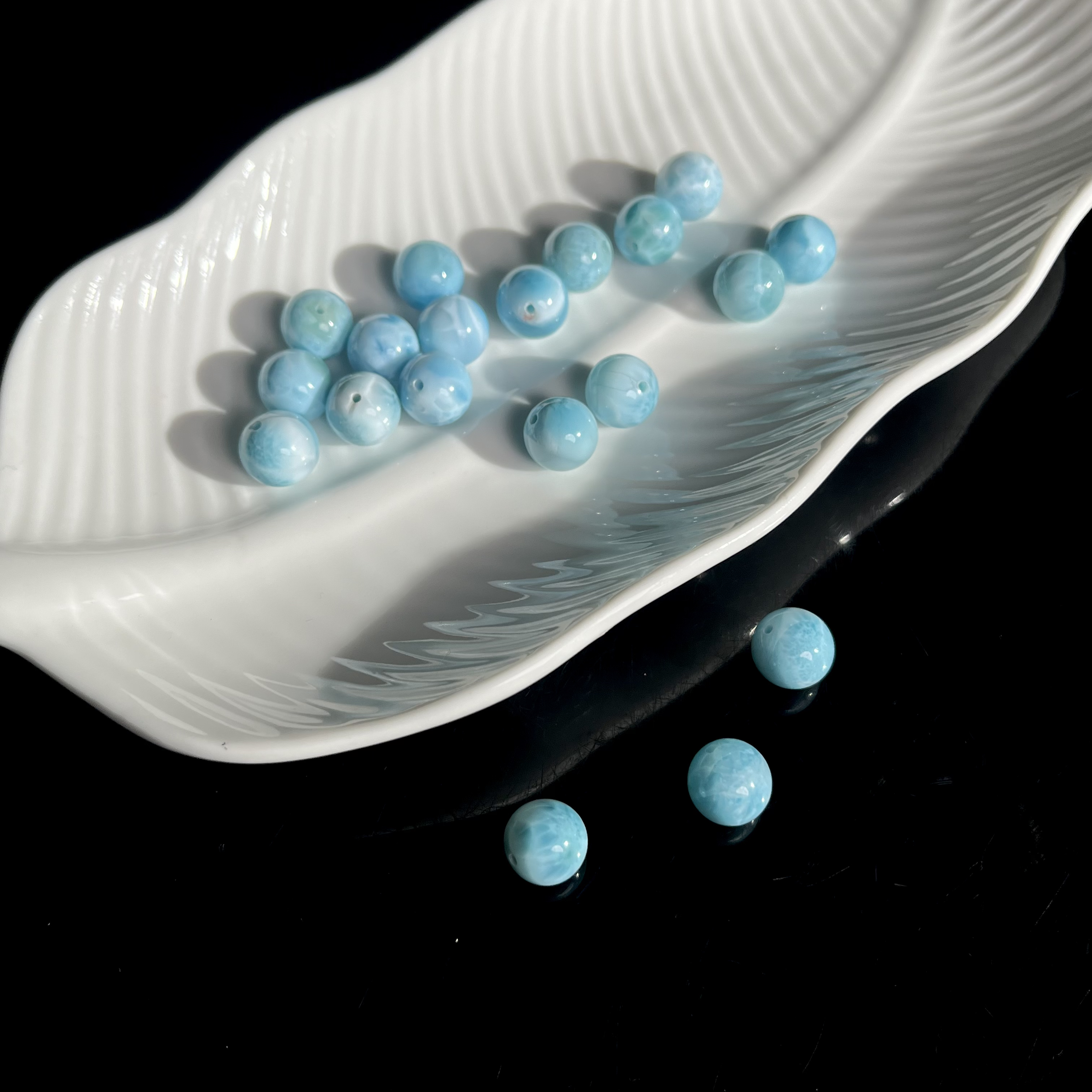 【大鱼甄选】海纹石单珠diy配饰XD53多样性发其一