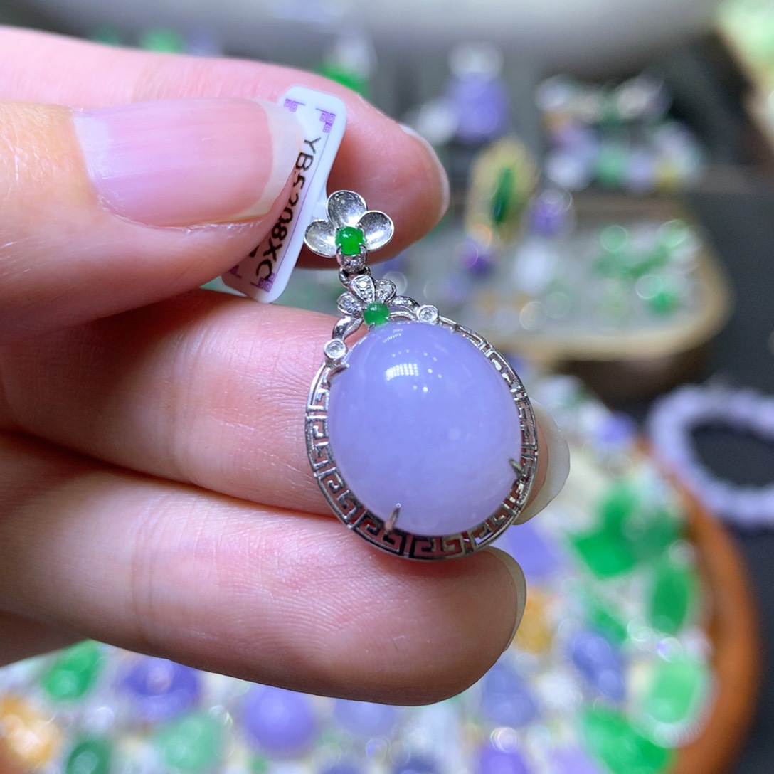 【闪购商品】翡翠颈饰未镶嵌翡翠吊坠项链