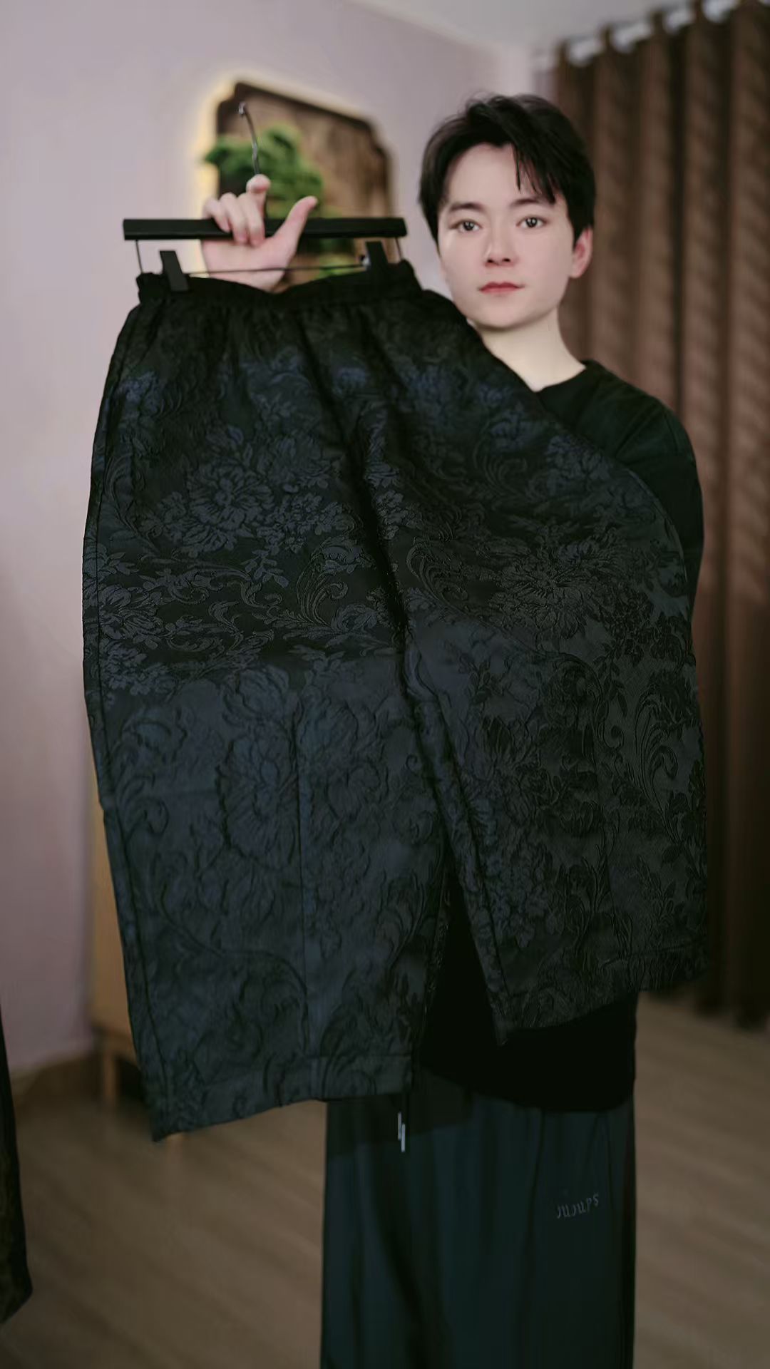 墨繁新款气质百搭高腰阔腿裤（DN61/天舒/付/卫）