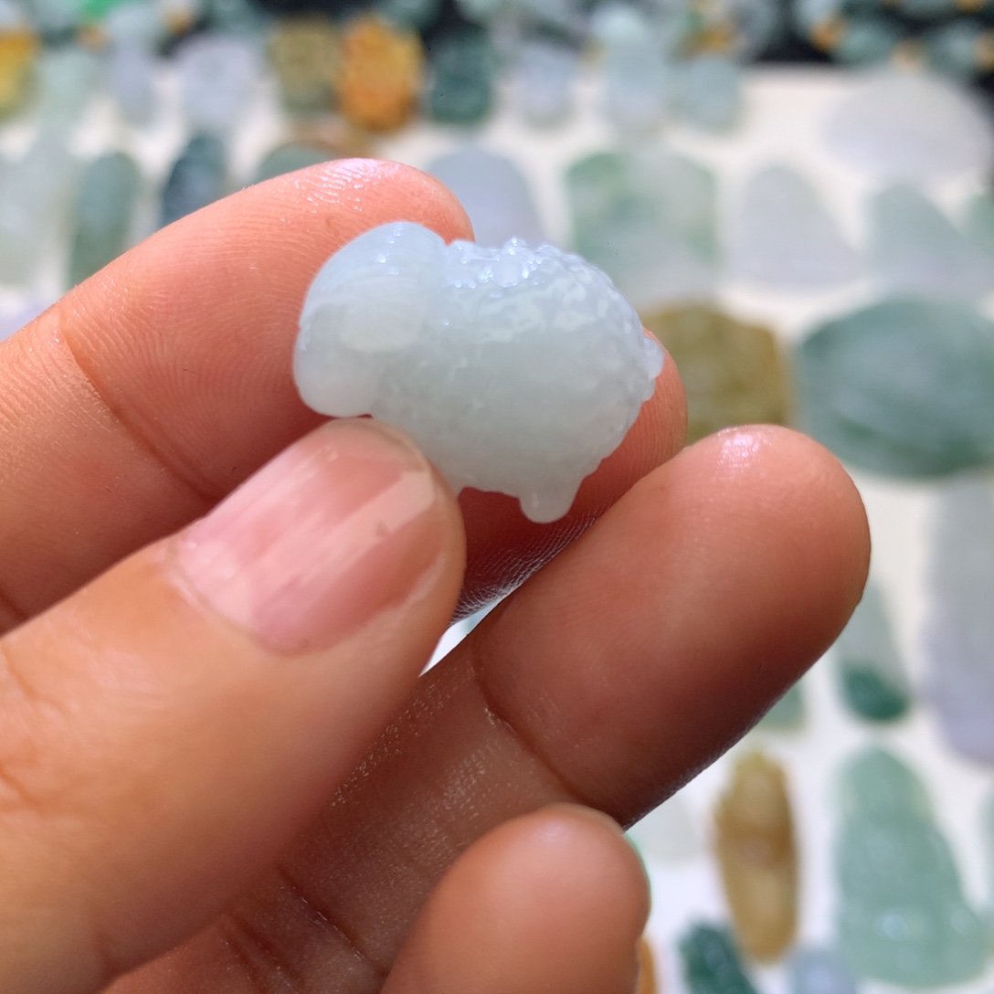 定制翡翠未镶嵌毛货