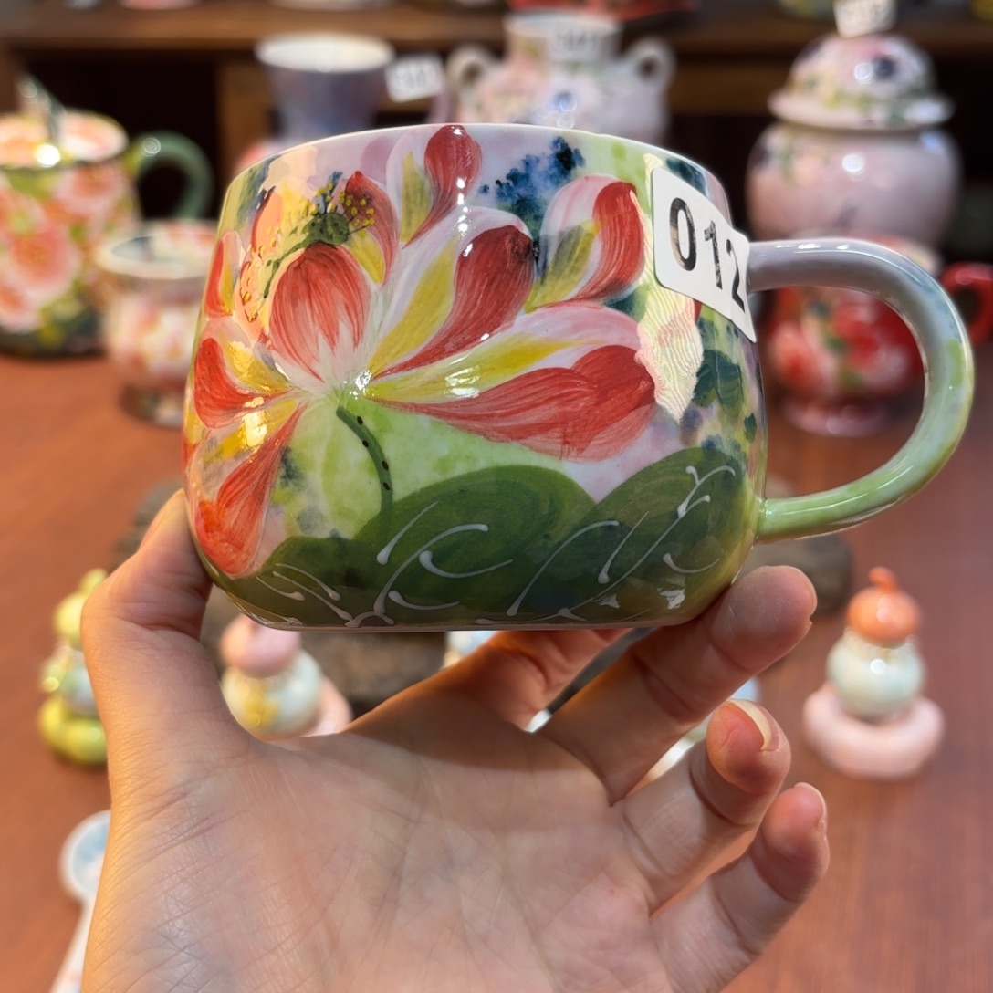 摆件景德镇手绘高温釉下彩陶瓷茶具