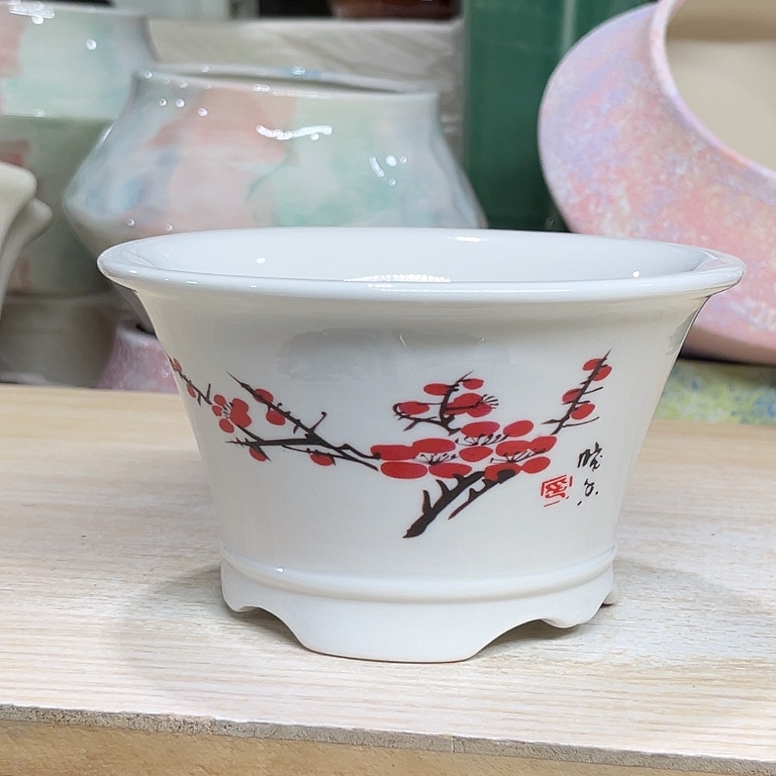 陶瓷绿植多肉微瑕花盆外口径：13*7.5