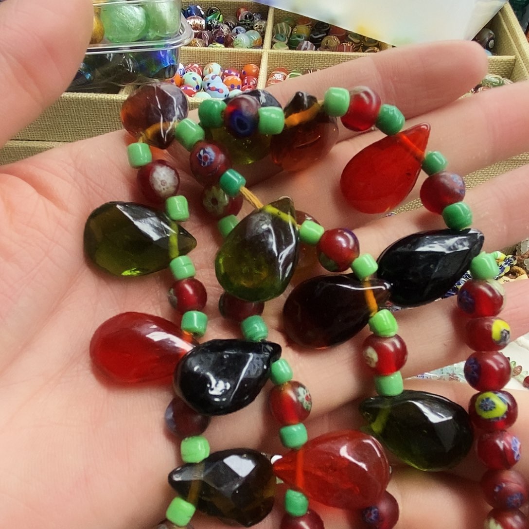 颈饰琉璃尼泊尔超大水滴 