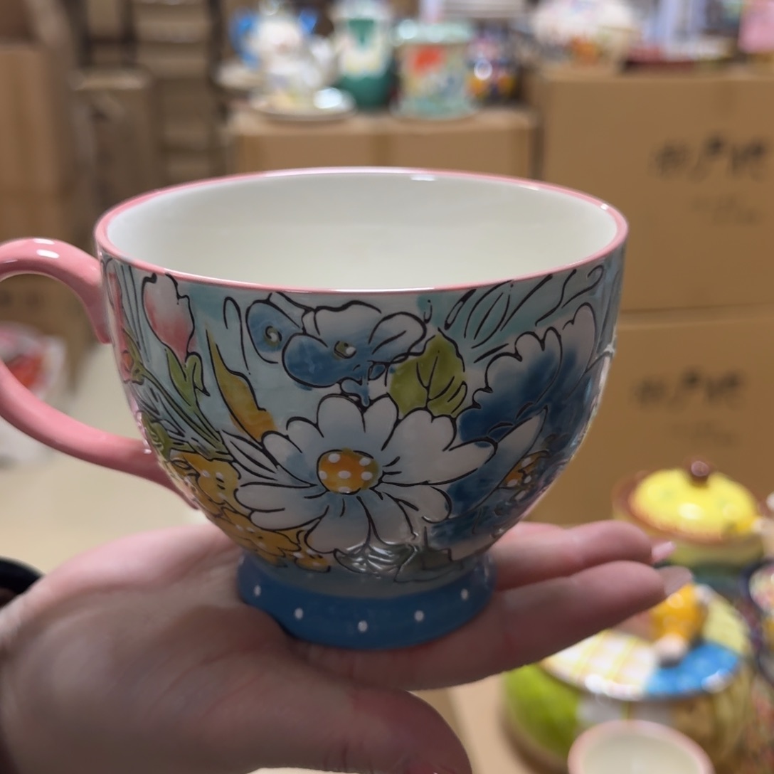 陶瓷450毫升爱沙早餐杯一只