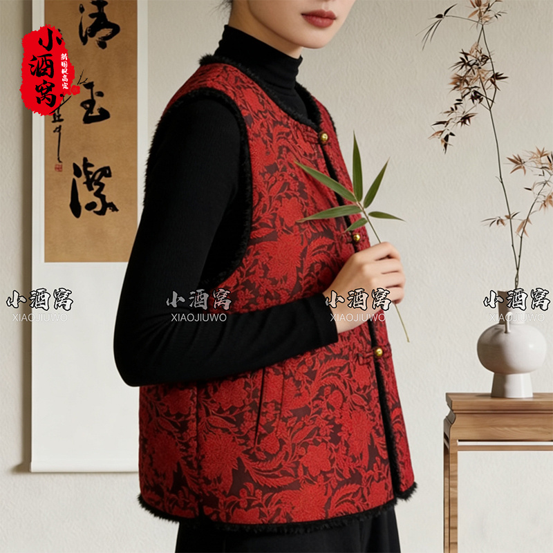 [南屏晚-马甲]小酒窝新国风 新中式时尚气质马甲-56