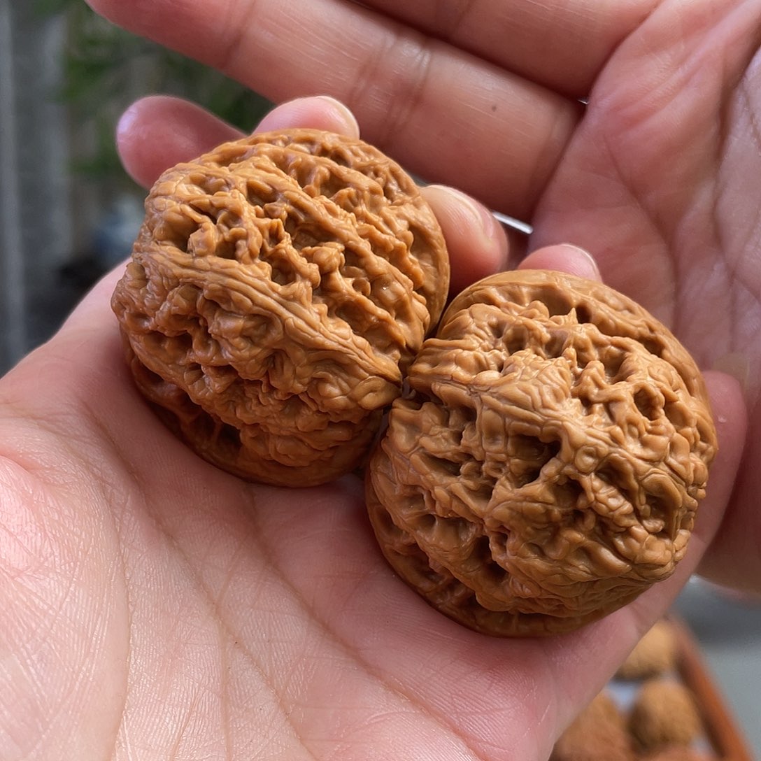 桃核把件46×45尺全品将军狮子头CN0927已打底