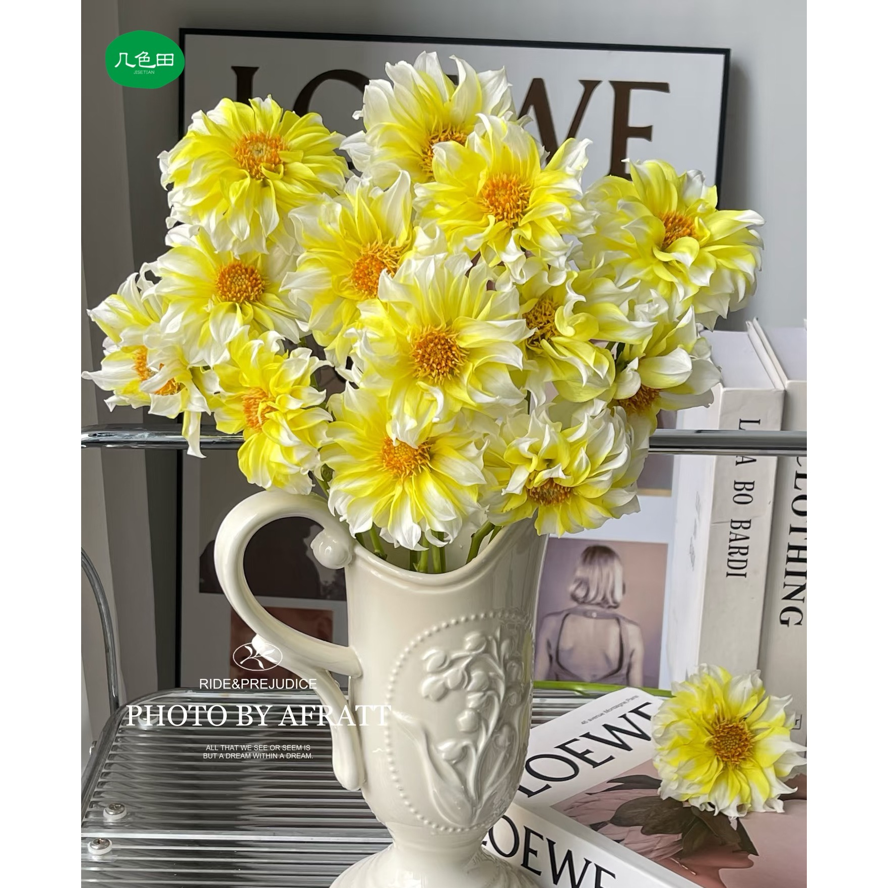 柠檬桃子----大丽花云南直发鲜花