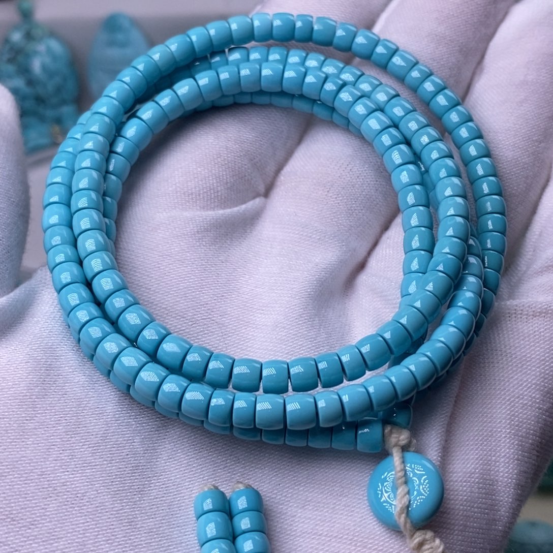 绿松石未镶嵌珠宝奇石4.5mm