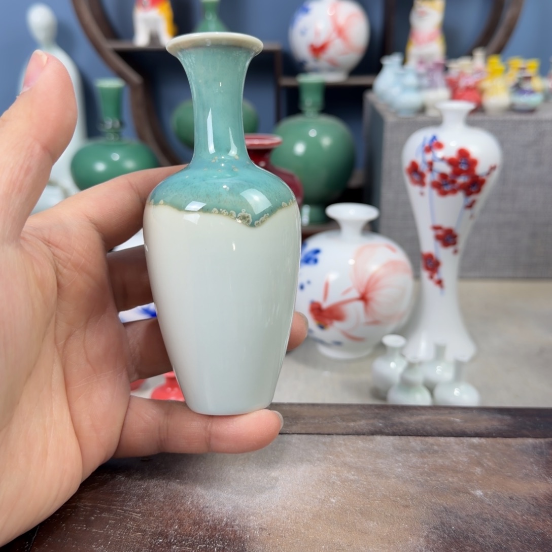 陶瓷手工小花器摆件