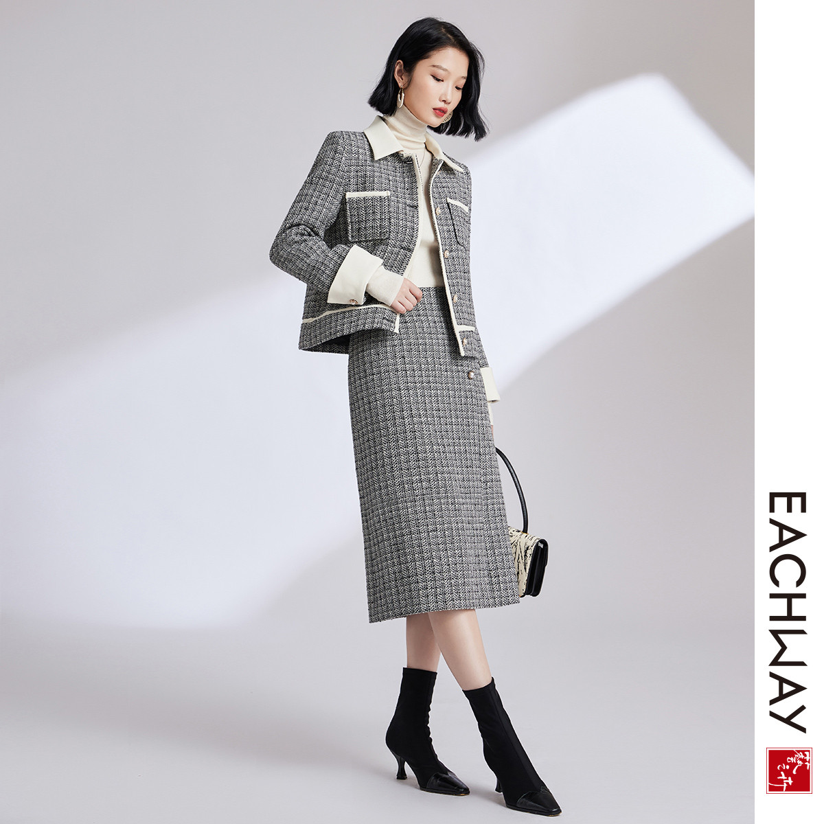 【经典百搭】秋季精选显高外套撞色休闲上衣女