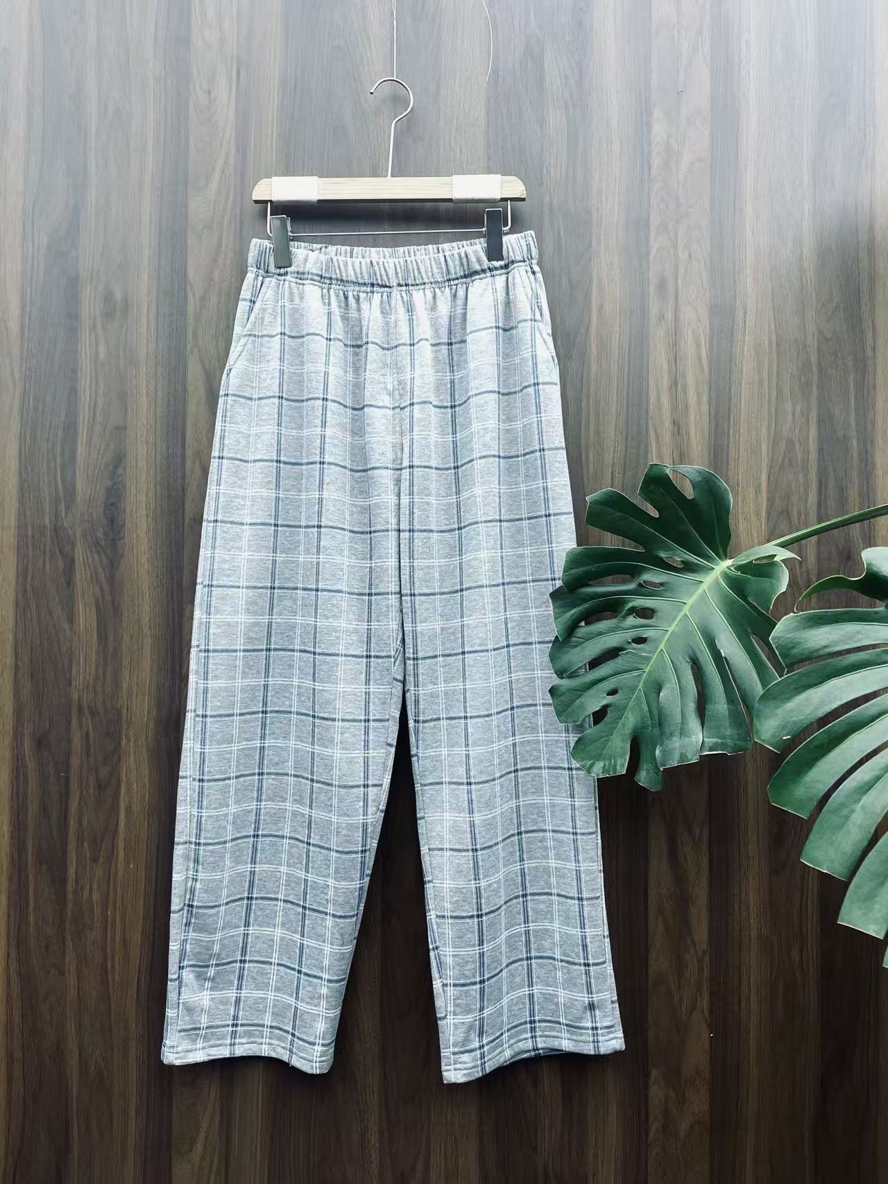 小崔姐【秋冬新款】男士睡裤可居家可外穿休闲裤格子裤家居裤格纹