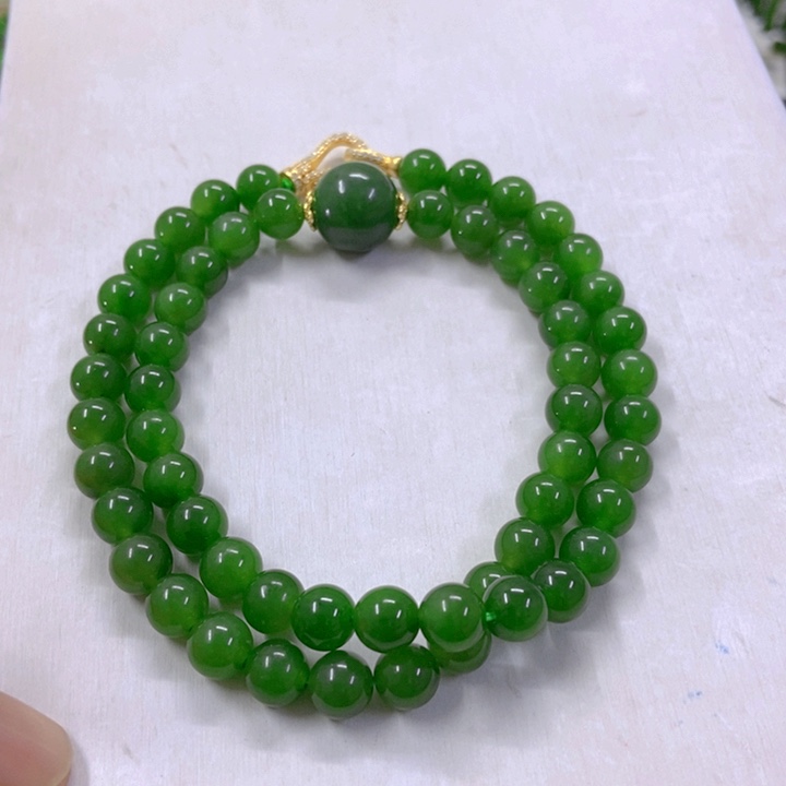 【闪购商品】和田玉（碧玉）颈饰银S925镶嵌11