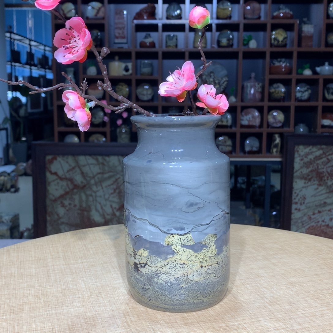 紫砂广西国画石，收藏观赏