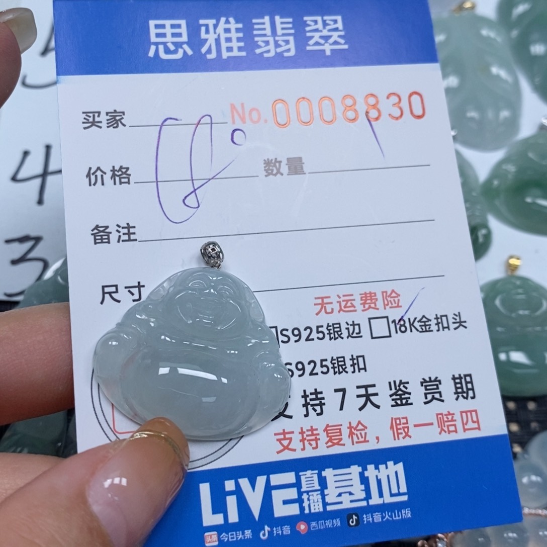 翡翠颈饰未镶嵌天然缅甸翡翠