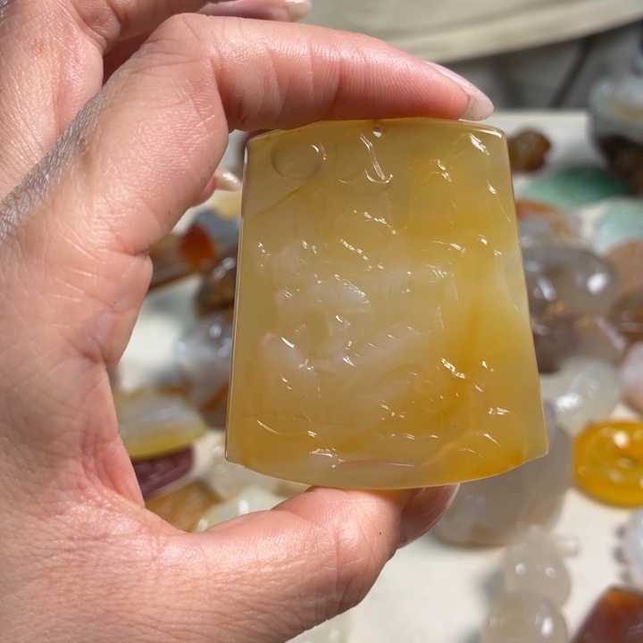 玛瑙/玉髓未镶嵌吊坠(不含链)