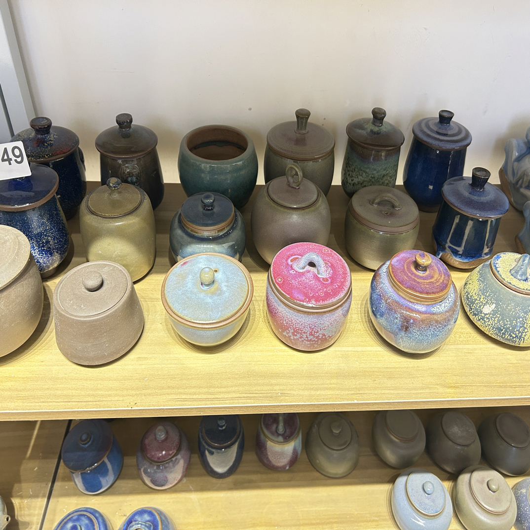 长久，钧瓷茶叶罐，公道杯，详细咨询价格美丽，下面有图微瑕款