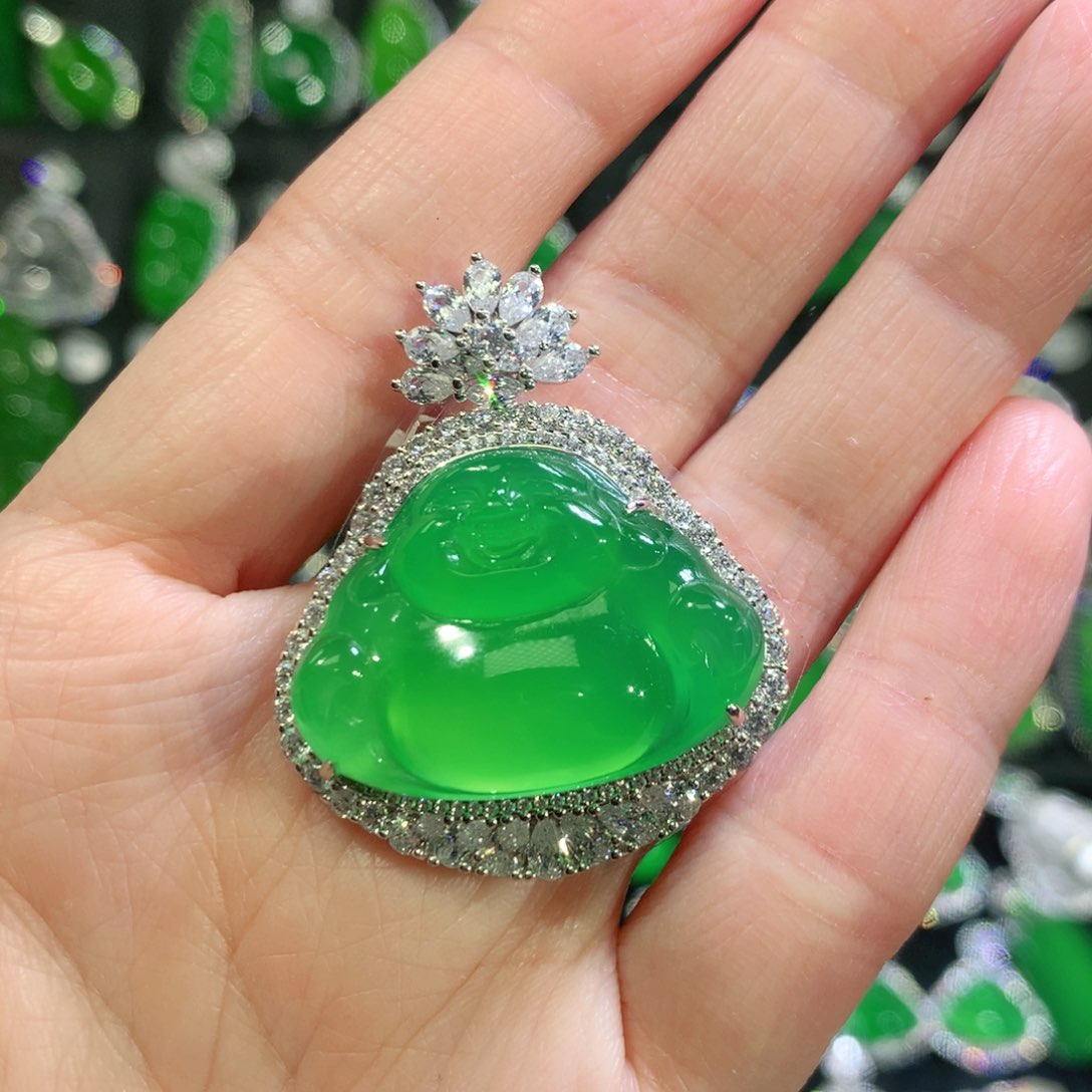 玛瑙/玉髓颈饰银S925镶嵌