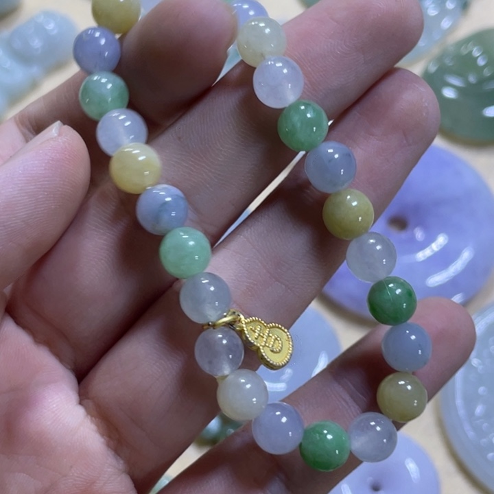 定制翡翠未镶嵌珠串