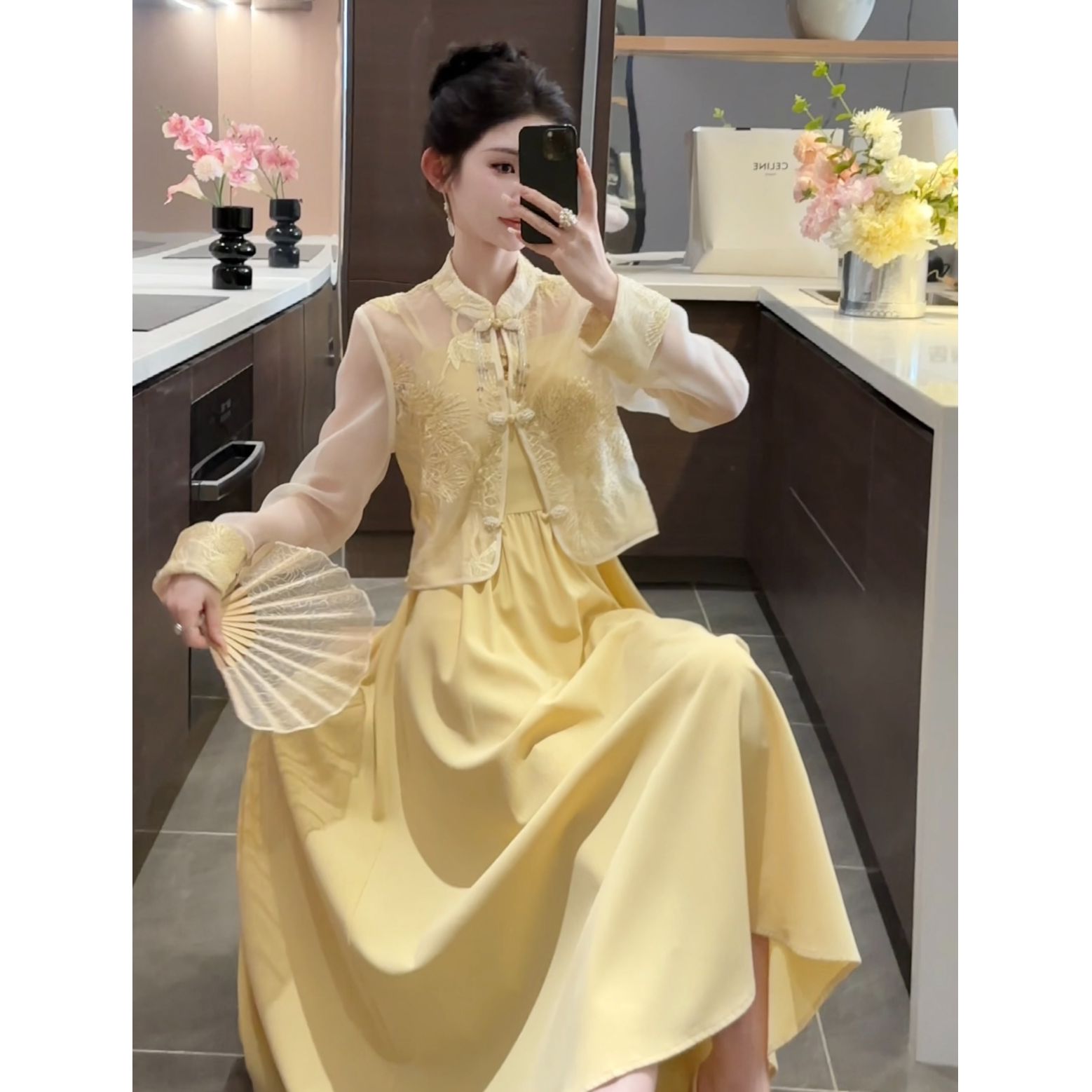 【周粥】【凤凰】连衣裙套装预JJC4LYQTZ0203凤凰