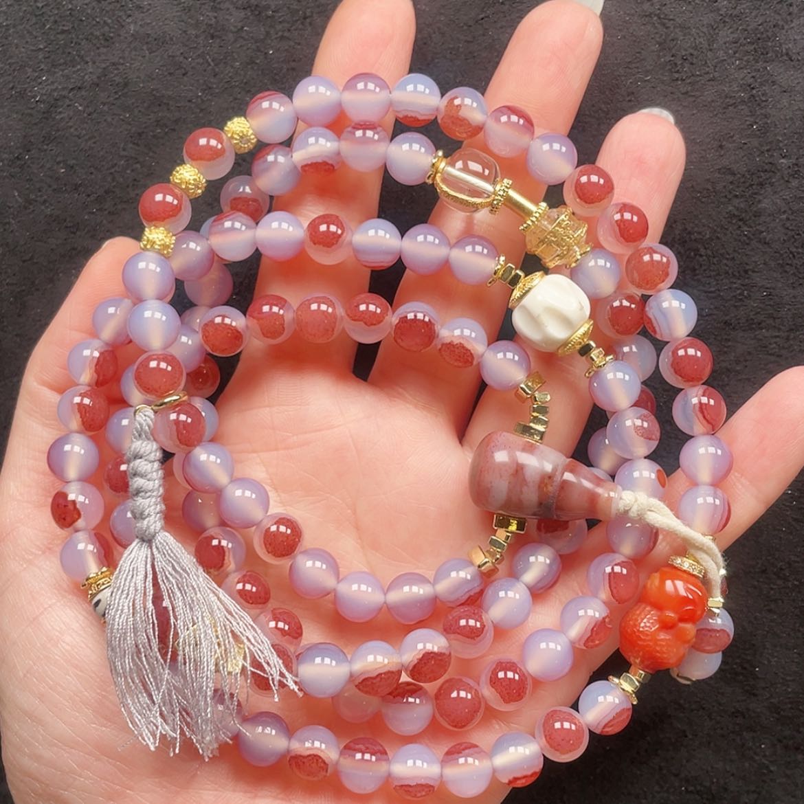 【闪购商品】合金玛瑙/玉髓珠宝半成品